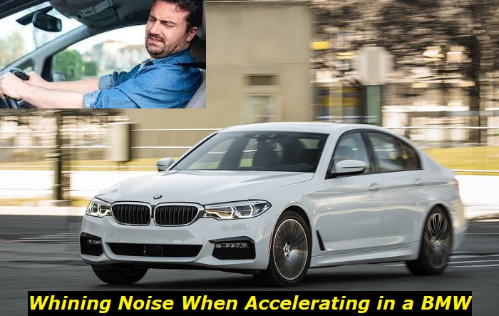 whining noise when accelerating in bmw